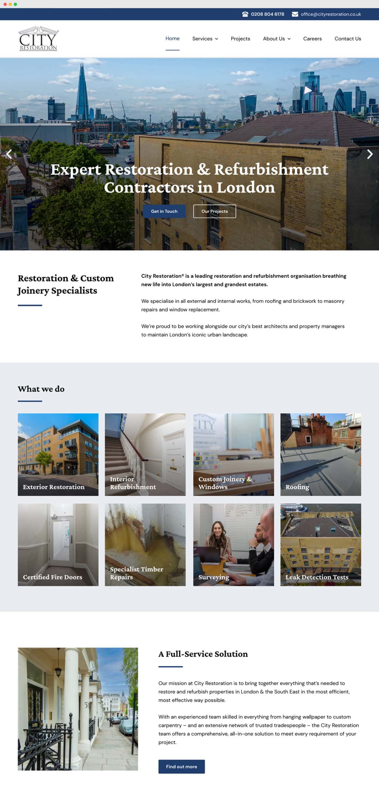 refurb contractor website full