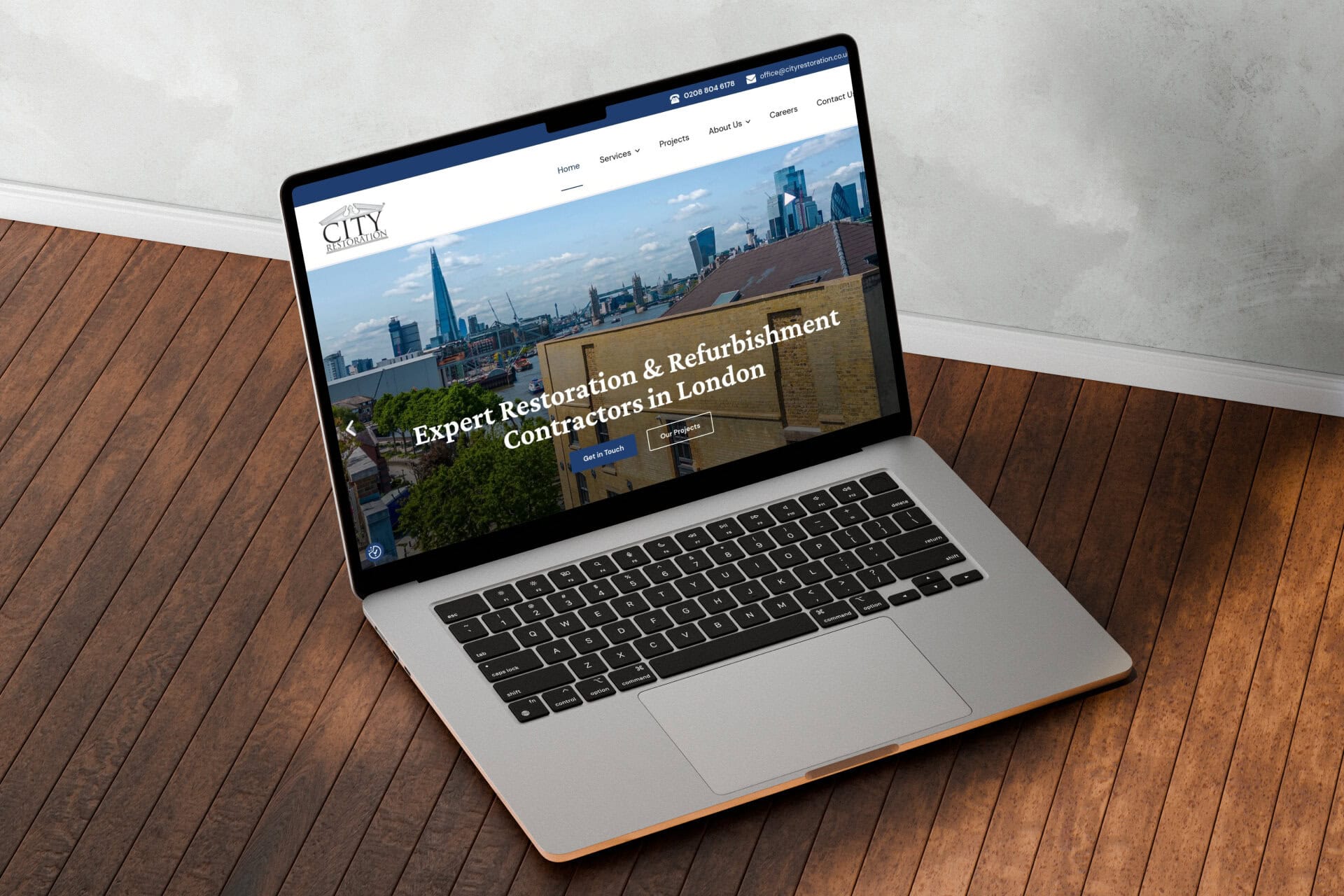 restoration contractor web design thumbnail