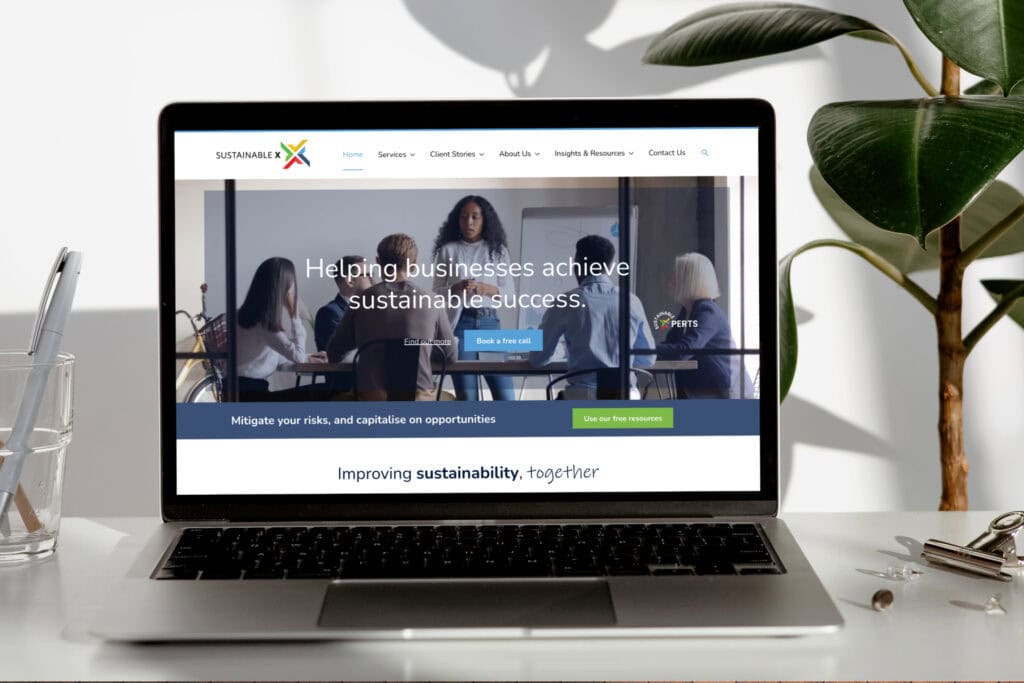 sustainability consultancy website design