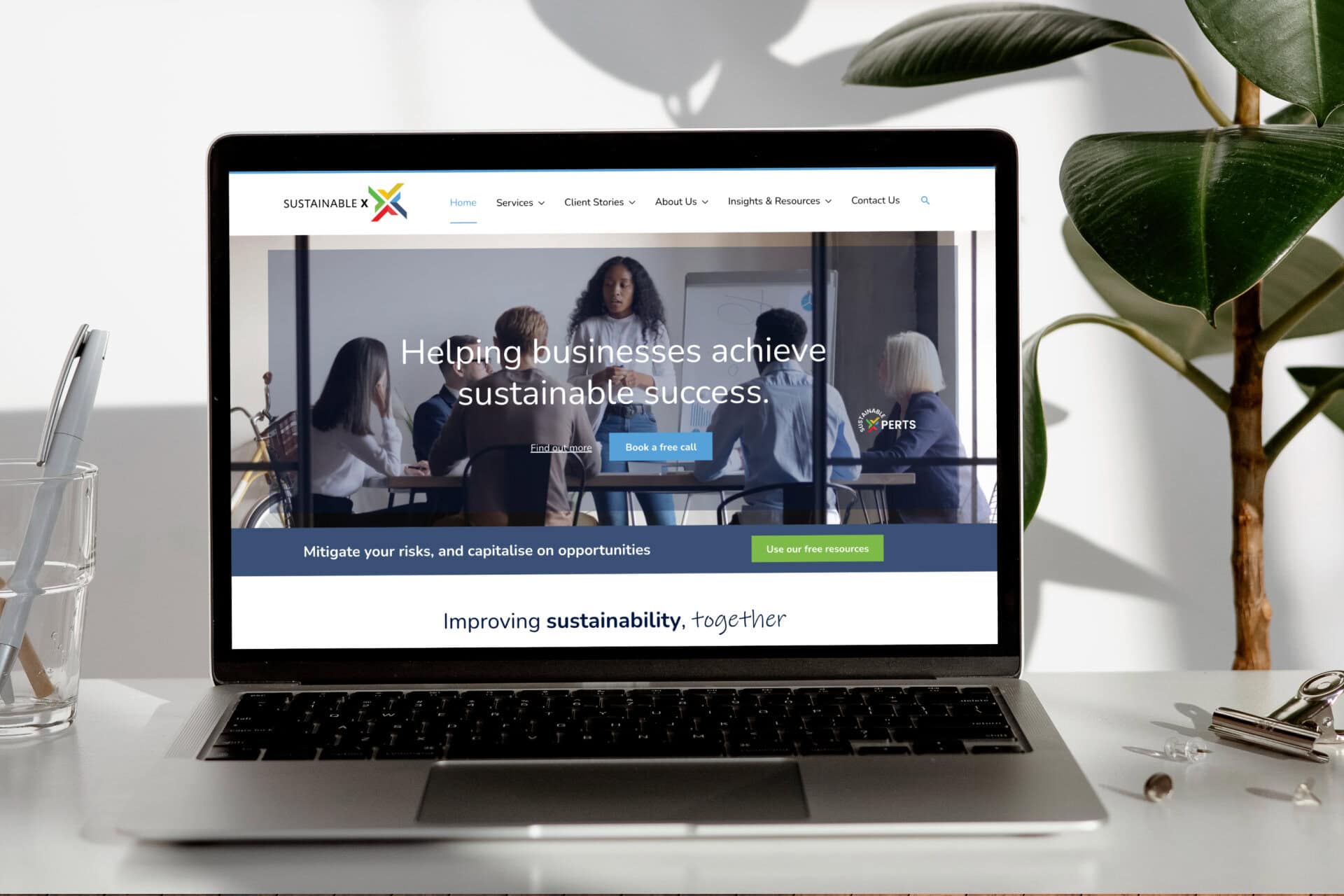 sustainability consultancy website design