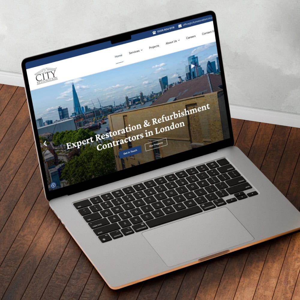 City Restoration Website Preview
