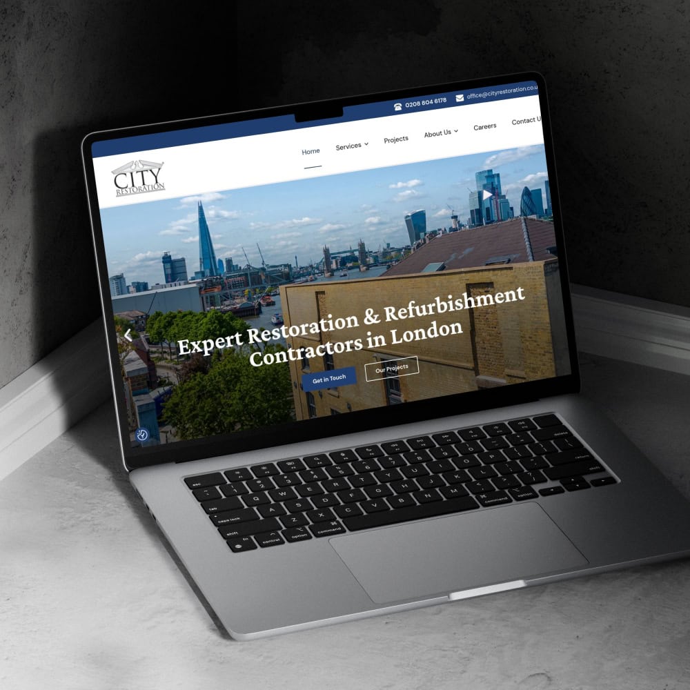 City Restoration Website Preview